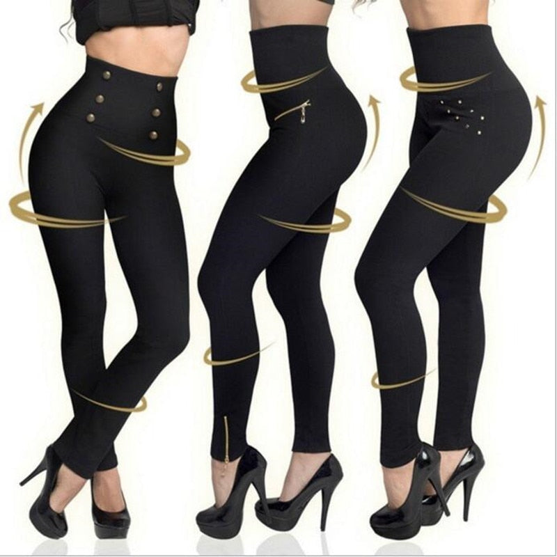 2019 Sexy Jeans Leggings Women High Waist Push Up Skinny Pencil Pants Female Denim Fitness Leggings Slim Pants Plus Size 3XL - Michelie