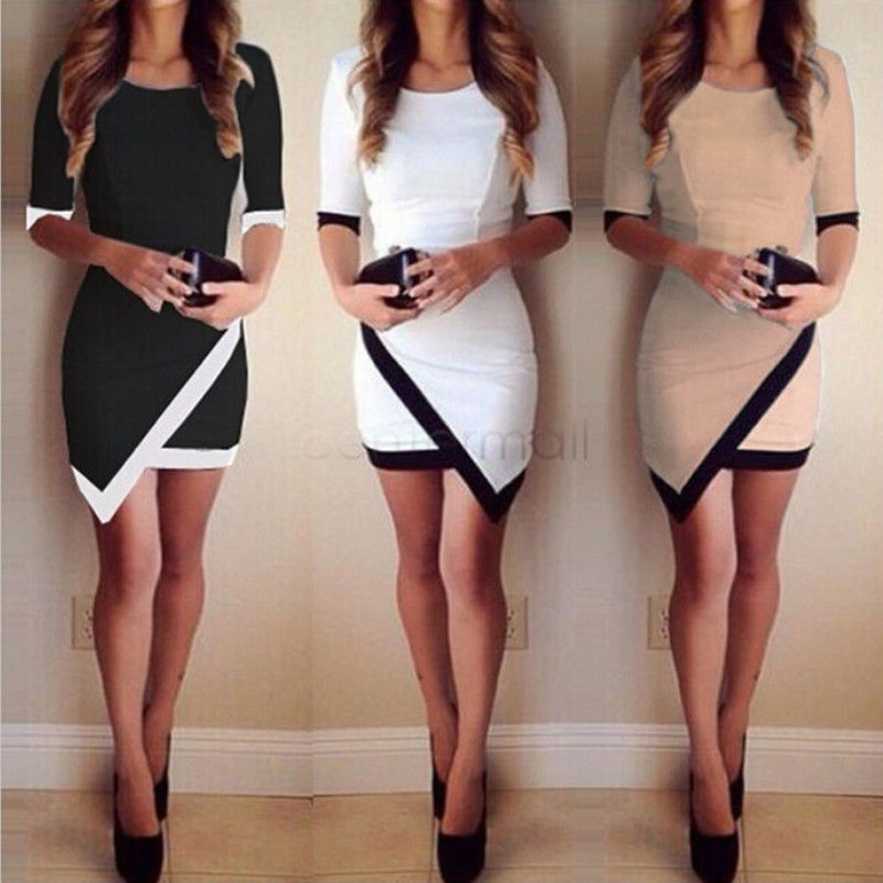 2018 Fashion Dress Women Bandage Bodycon Half Sleeve Evening Sexy Party Mini Dress Ladies Short Mini Dress Vestidos - Michelie