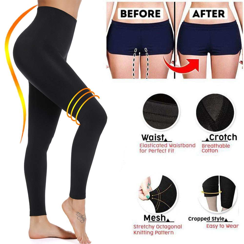 Miss Moly Leggings Women Sculpting Sleep Leg Legging High Waist Skinny Pants Slimming  Leggings Thigh Slimmer Pants - Michelie