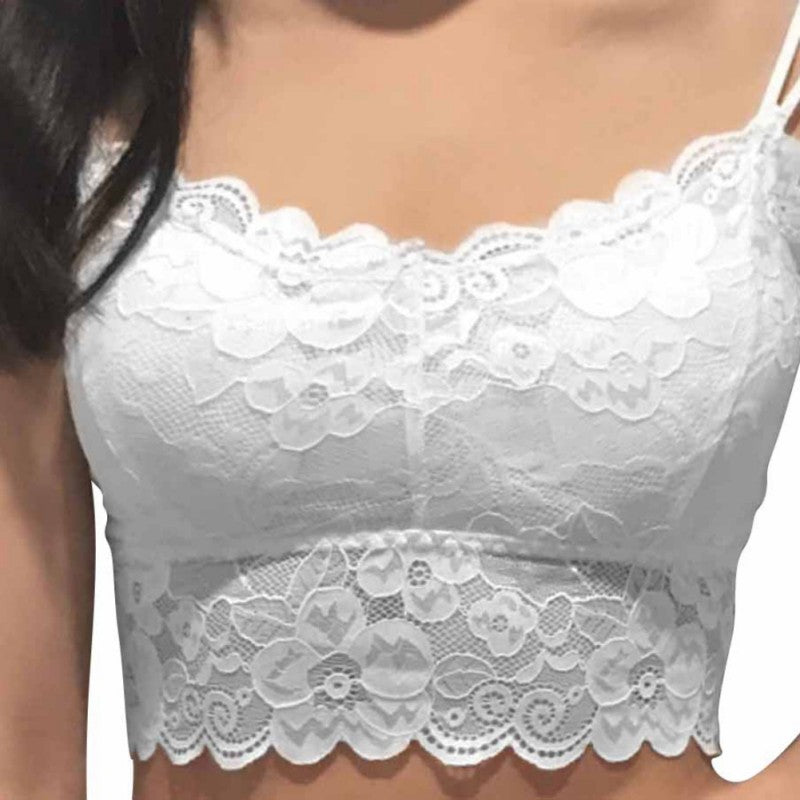 Female Lace Strap Wrapped Chest Shirt Underwear Bras 2019 Fashion Women Bralette Bra Female Tops - Michelie