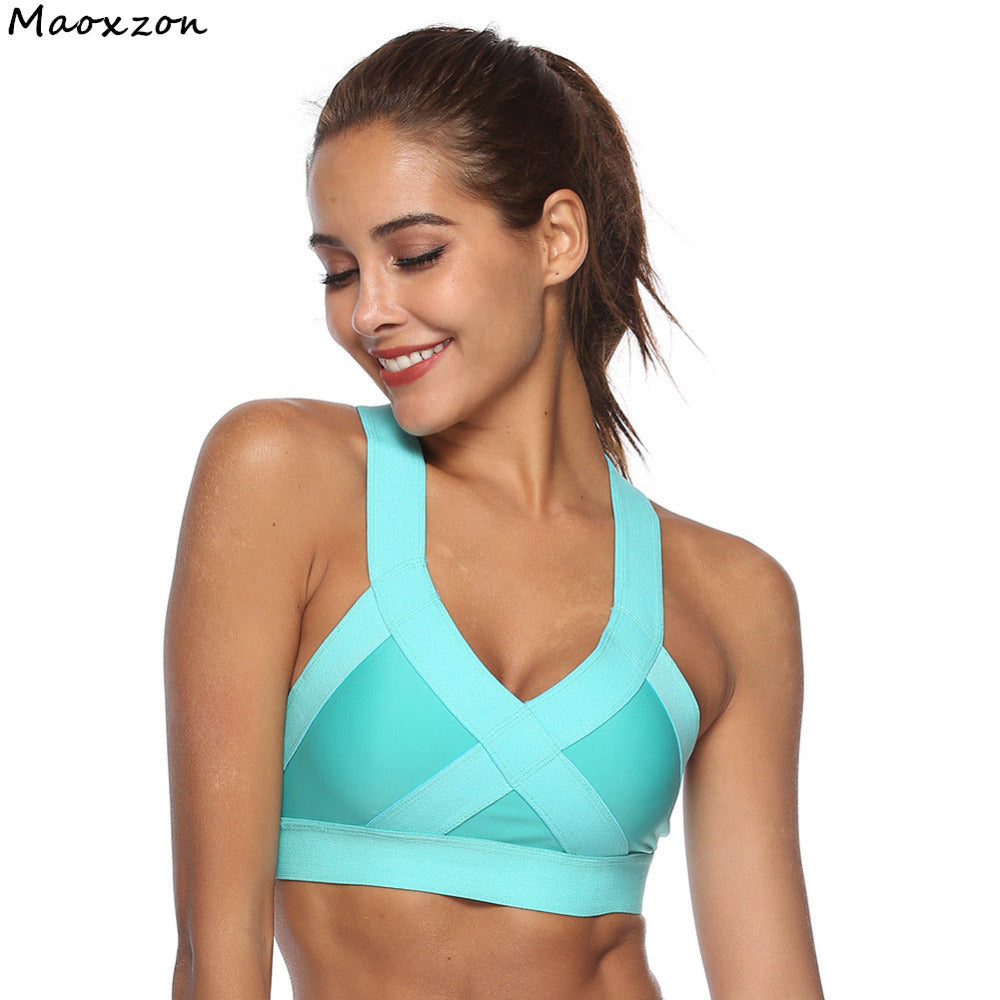 Maoxzon Womens Sexy Workout Fitness Short Tank Tops Vests For Female New Summer Criss-cross Ioga Active Jogger Bras Crop Tops XL - Michelie